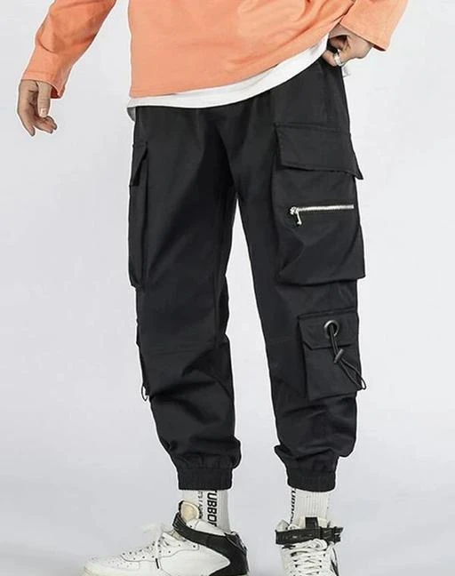  Men Zipper Flap Pocket Cargo Pants / Stylish Fabulous