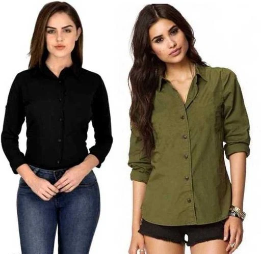 Checkout this latest Shirts
Product Name: *Urbane Ravishing Women Shirts*
Fabric: Rayon Slub
Pattern: Solid
Multipack: 2
Sizes:
S (Bust Size: 35 in, Length Size: 28 in) 
Country of Origin: India
Easy Returns Available In Case Of Any Issue


Catalog Rating: ★4 (297)

Catalog Name: Ahloxia Sensational Women Shirts
CatalogID_3462809
C79-SC1022
Code: 204-17222971-7311