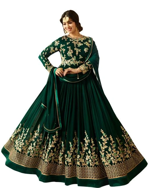 Checkout this latest Gowns
Product Name: *Pretty Faux Georgette Gowns*
Fabric: Top : Faux Georgette Inner :- Santoon  Bottom : Santoon  Dupatta : Nazneen
Sleeves: Sleeves Are Included
Size: Up To 44 In ( Free Size )Bottom: 2 Mtr Dupatta: 2 Mtr Inner: 2 Mtr
Length: Up To 57 In
Type: Semi - Stitched 
Description: It Has 1 Piece Of Women's Gown  With 1 Top & 1 Dupatta
Work :  Embroidered
Country of Origin: India
Easy Returns Available In Case Of Any Issue


Catalog Rating: ★3.2 (25)

Catalog Name: Jivika Pretty Faux Georgette Gowns Vol 2
CatalogID_225784
C79-SC1289
Code: 5831-1725530-8493