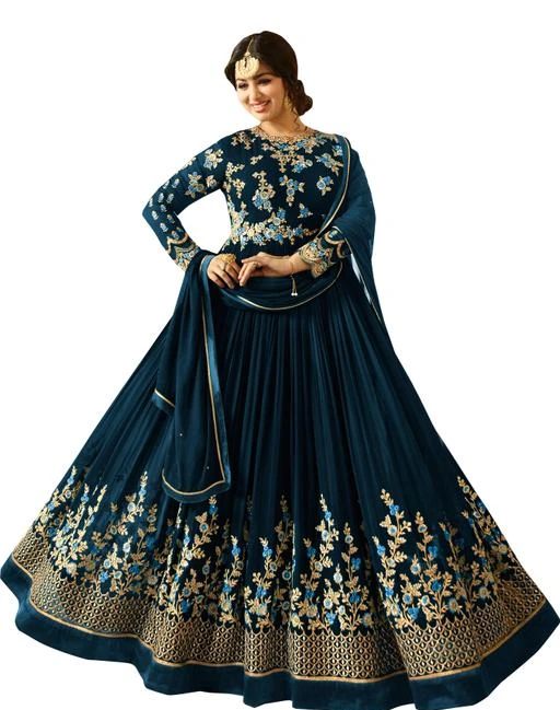Checkout this latest Gowns
Product Name: *Pretty Faux Georgette Gowns*
Fabric: Top : Faux Georgette Inner :- Santoon  Bottom : Santoon  Dupatta : Nazneen
Sleeves: Sleeves Are Included
Size: Up To 44 In ( Free Size )Bottom: 2 Mtr Dupatta: 2 Mtr Inner: 2 Mtr
Length: Up To 57 In
Type: Semi - Stitched 
Description: It Has 1 Piece Of Women's Gown  With 1 Top & 1 Dupatta
Work :  Embroidered
Country of Origin: India
Easy Returns Available In Case Of Any Issue


Catalog Rating: ★3.2 (25)

Catalog Name: Jivika Pretty Faux Georgette Gowns Vol 2
CatalogID_225784
C79-SC1289
Code: 9731-1725531-8493