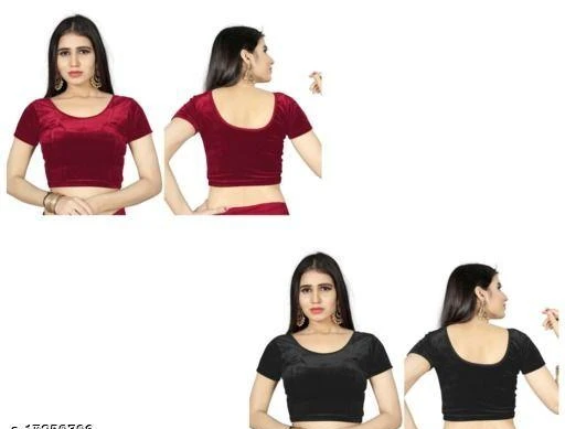 Checkout this latest Blouses
Product Name: *Trendy Stretchable Readymade Velvet Blouse For Women*
Fabric: Lycra
Fabric: Lycra
Sleeve Length: Short Sleeves
Pattern: Solid
Trendy Stretchable Readymade Velvet Blouse For Women
Sizes: 
30 (Bust Size: 30 in, Length Size: 14 in) 
32, 34, 36
Country of Origin: India
Easy Returns Available In Case Of Any Issue


SKU: Hku_129
Supplier Name: Womens store

Code: 943-17259396-5811

Catalog Name: Comfy Women Blouses
CatalogID_3471240
M03-C06-SC1007