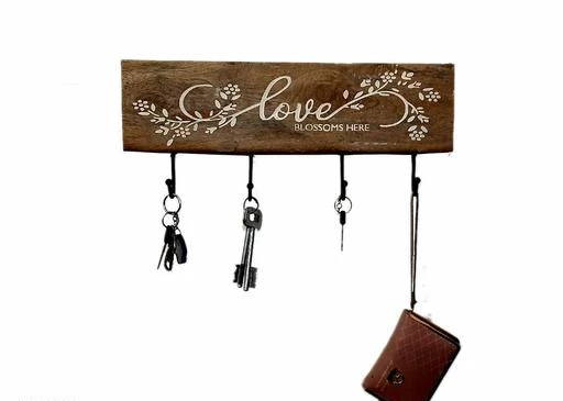 Accessories
Whills Wood Wooden Wall Mounted Key Holder (4 Hooks) | Wall Decor | Key Holder | Wall Hanging for Home Decorative Gifts.
Material: Wooden
Pack: Pack of 1
Product Length: 46 cm
Product Breadth: 5.5 cm
Product Height: 19 cm

Sizes Available: Free Size



Catalog Name: Stylo Keyholders
CatalogID_3496121
C127-SC1621
Code: 065-17368334-7941