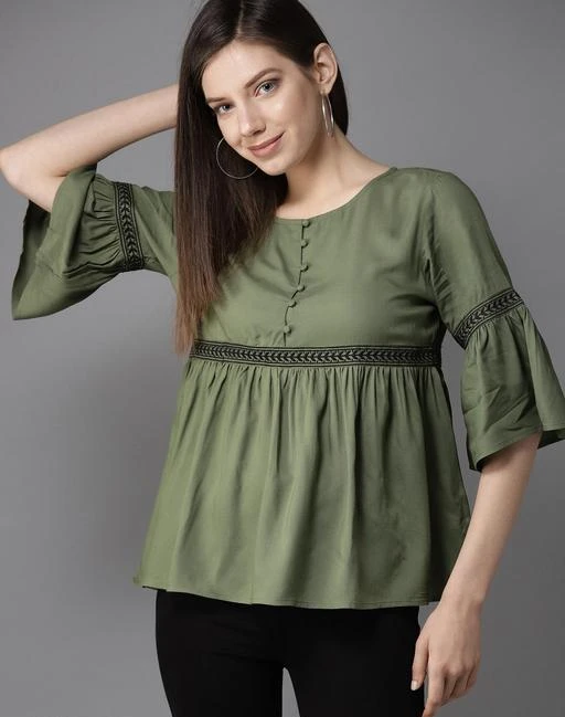 Checkout this latest Tops & Tunics
Product Name: *Trendy Partywear Women Tops & Tunics*
Fabric: Cotton
Sleeve Length: Short Sleeves
Pattern: Embroidered
Multipack: 1
Sizes:
XS (Bust Size: 34 in, Length Size: 26 in) 
S (Bust Size: 36 in, Length Size: 26 in) 
M (Bust Size: 38 in, Length Size: 26 in) 
L (Bust Size: 40 in, Length Size: 26 in) 
XL (Bust Size: 42 in, Length Size: 26 in) 
XXL (Bust Size: 44 in, Length Size: 26 in) 
Country of Origin: India
Easy Returns Available In Case Of Any Issue


Catalog Rating: ★4.1 (81)

Catalog Name: Classy Latest Women Tops & Tunics
CatalogID_3517273
C79-SC1020
Code: 304-17456385-7401