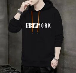 FASHION AND YOUTH Latest And Stylish New York Design Printed Hooded Hoodies