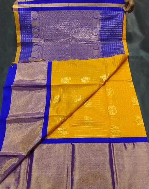 Sarees
 Aagam Superior Sarees
Saree Fabric: Cotton Silk
Blouse: Running Blouse
Blouse Fabric: Cotton Silk
Multipack: Single
Sizes: 
Free Size (Saree Length Size: 5.5 m, Blouse Length Size: 0.8 m) 
Country of Origin: India
Sizes Available: 

SKU: KAMCP012
Supplier Name: Shri Venkateshwara south sarees

Code: 0781-17484058-5565

Catalog Name: Aagam Superior Sarees
CatalogID_3524152
M03-C02-SC1004