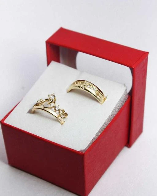 Adjustable King and Queen Couple Crown Ring for Boys & Girls Charming &  Beautiful valentine Gift