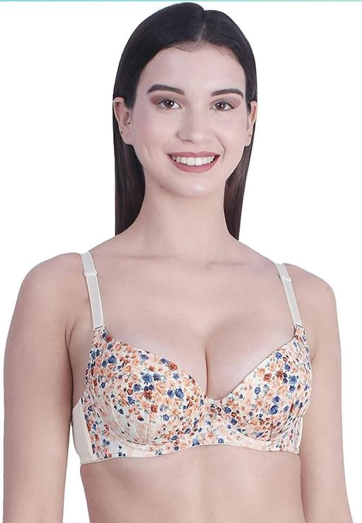  Women Push Up Bra Imported Fabric Underwired Wired