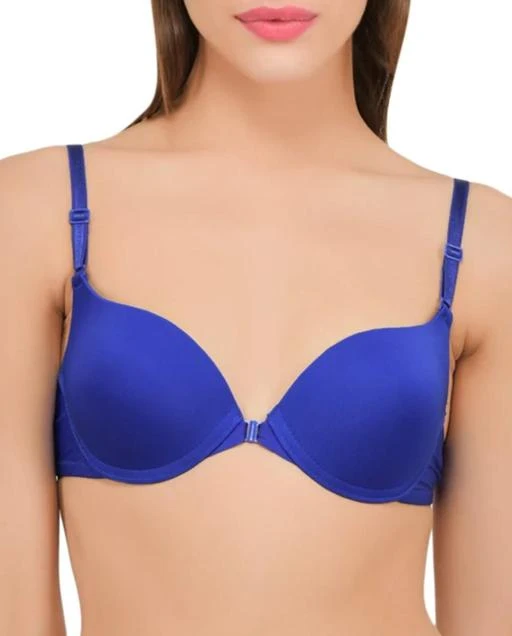 Women's Heavy Padded Underwired Push Up Bra, Front open