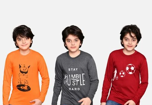 Checkout this latest Tshirts & Polos
Product Name: *Agile Elegant Boys Tshirts*
Fabric: Cotton Blend
Sleeve Length: Short Sleeves
Pattern: Printed
Net Quantity (N): Pack of 3
Sizes: 
6-7 Years, 7-8 Years, 8-9 Years (Chest Size: 30 in, Length Size: 21 in) 
9-10 Years, 10-11 Years, 11-12 Years, 12-13 Years, 13-14 Years
Country of Origin: India
Easy Returns Available In Case Of Any Issue


SKU: HS789P33289
Supplier Name: TOPGROW INTERNATIONAL

Code: 385-17676012-7491

Catalog Name: Agile Elegant Boys Tshirts
CatalogID_3571359
M10-C32-SC1173