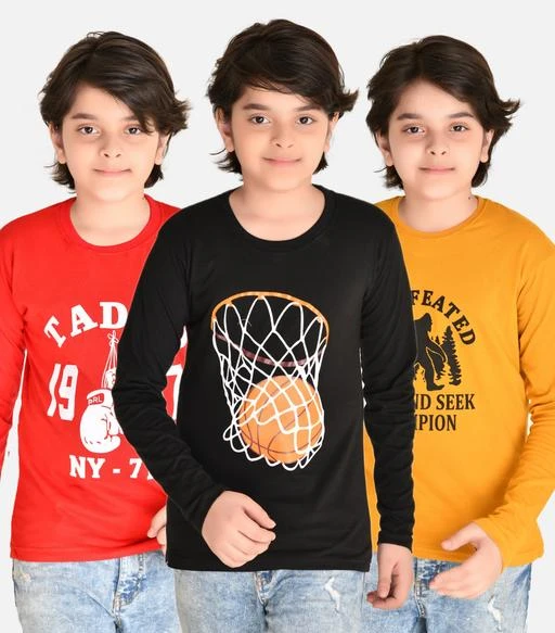 Checkout this latest Tshirts & Polos
Product Name: *Modern Stylish Boys Tshirts*
Fabric: Cotton Blend
Sleeve Length: Long Sleeves
Pattern: Printed
Multipack: Pack of 3
Sizes: 
6-7 Years, 7-8 Years, 8-9 Years, 9-10 Years, 10-11 Years, 11-12 Years, 12-13 Years (Chest Size: 34 in, Length Size: 23 in) 
13-14 Years
Country of Origin: India
Easy Returns Available In Case Of Any Issue


SKU: HS247P3321213
Supplier Name: TOPGROW INTERNATIONAL

Code: 565-17749162-2571

Catalog Name: Modern Stylish Boys Tshirts
CatalogID_3587554
M10-C32-SC1173