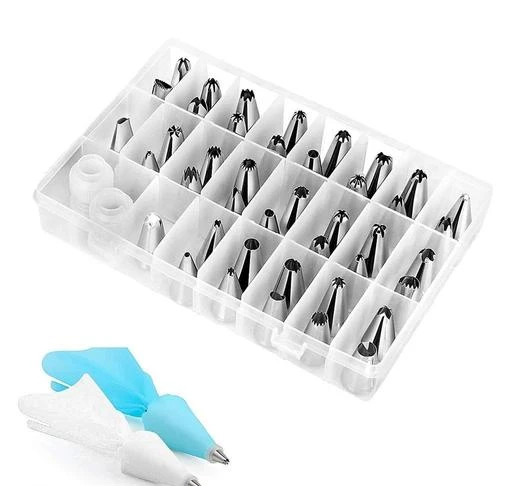 Checkout this latest Bakeware Moulds & Tins
Product Name: * Amaira 24 Piece Premium Nozzles Cake Decorating Tool Set ( ONLY 24 PCS NOZZLES WILL BE COME PIPING BAGS ARE NOT INCLUDED WITH THIS PACK )*
Material: Stainless Steel
Net Quantity (N): Pack Of 1
Easy Returns Available In Case Of Any Issue


SKU: ACN-24-PS
Supplier Name: AMAIRA TRADERS

Code: 462-17781649-039

Catalog Name: Designer Cake Tins
CatalogID_3594994
M08-C23-SC1600