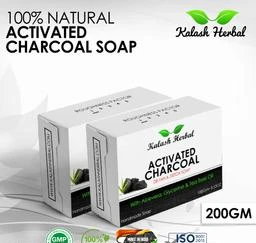  - Activated Charcoal Herbal Soap / Kalash Herbal Premium Absolute  Relax