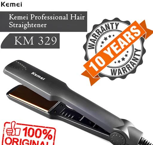 KEMEI 329 PROFESSIONAL HAIR STRAIGHTENER FOR LONG LASTING QUALITY AND HAIR  STATNING