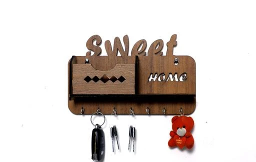 Webelkart Wooden Premium Key Chain Wall Hanging Key Holder- 21 Hooks (