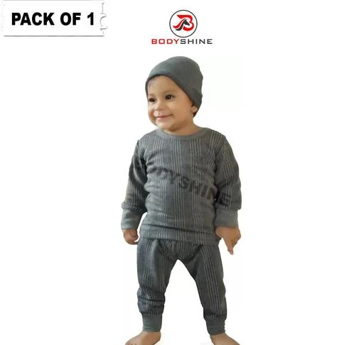 BODYSHINE Baby's Winterwear New Born Baby Clothes Thermal Inner Suit, Body  Warmer Thermal Set for Boys