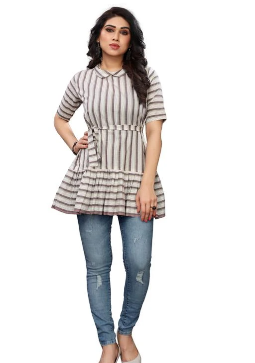 Checkout this latest Kurtis
Product Name: *Women Cotton Short Kurti Stripe Kurti*
Fabric: Cotton
Sleeve Length: Short Sleeves
Pattern: Printed
Combo of: Single
Sizes:
S (Bust Size: 36 in, Size Length: 34 in) 
M (Bust Size: 38 in, Size Length: 34 in) 
L (Bust Size: 41 in, Size Length: 34 in) 
XL (Bust Size: 45 in, Size Length: 34 in) 
Country of Origin: India
Easy Returns Available In Case Of Any Issue


Catalog Name: Women Cotton Short Kurti Printed Orange Kurti
CatalogID_3670224
Code: 000-18094933

.