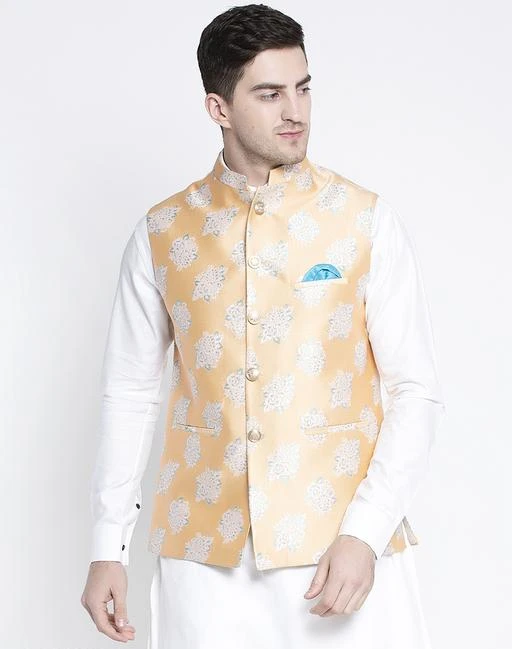 Checkout this latest Ethnic Jackets
Product Name: *Classic Men Ethnic Jackets*
Fabric: Cotton
Sleeve Length: Sleeveless
Pattern: Solid
Combo of: Single
Sizes: 
S (Chest Size: 41 in, Length Size: 27 in, Waist Size: 39 in, Hip Size: 33 in, Shoulder Size: 16 in) 
M (Chest Size: 43 in, Length Size: 27 in, Waist Size: 40 in, Hip Size: 35 in, Shoulder Size: 17 in) 
L (Chest Size: 45 in, Length Size: 28 in, Waist Size: 42 in, Hip Size: 37 in, Shoulder Size: 17 in) 
Country of Origin: India
Easy Returns Available In Case Of Any Issue


Catalog Rating: ★4 (4)

Catalog Name: Classic Men Ethnic Jackets
CatalogID_3675321
C66-SC1202
Code: 249-18114844-6723