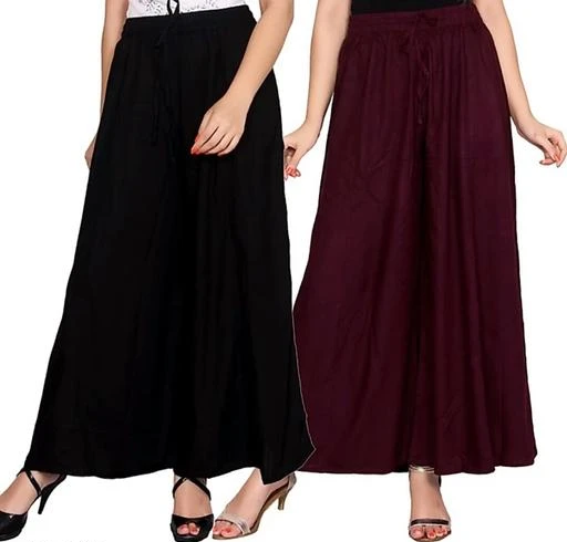 Checkout this latest Palazzos
Product Name: *Stylish Fabulous Women Palazzos*
Fabric: Rayon
Pattern: Solid
Multipack: 2
Sizes: 
Free Size (Waist Size: 36 in, Length Size: 39 in, Hip Size: 38 in) 
Country of Origin: India
Easy Returns Available In Case Of Any Issue


Catalog Rating: ★3.4 (12)

Catalog Name: Fashionable Fabulous Women Palazzos
CatalogID_3687684
C79-SC1039
Code: 033-18169388-897