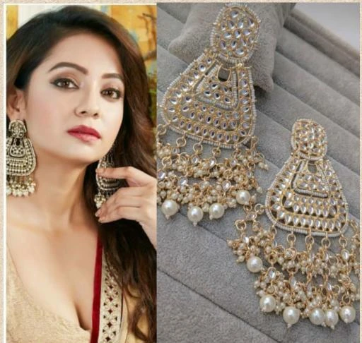 Buy Heavy Gold Earrings Online In India  Etsy India
