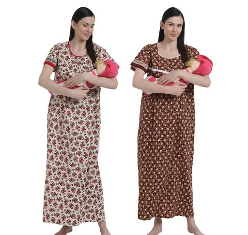 Checkout this latest Dresses
Product Name: *Shararat Women's Floral Printed Maternity Feeding Nighty | Maternity Wear| Cotton Feeding Nighty for Women *
Fabric: Cotton
Sleeve Length: Short Sleeves
Pattern: Printed
Net Quantity (N): 2
Sizes: 
M (Bust Size: 36 in, Length Size: 53 in, Hip Size: 38 in, Shoulder Size: 17 in, Waist Size: 38 in) 
L (Bust Size: 38 in, Length Size: 53 in, Hip Size: 40 in, Shoulder Size: 17 in, Waist Size: 40 in) 
XL (Bust Size: 40 in, Length Size: 53 in, Hip Size: 42 in, Shoulder Size: 17 in, Waist Size: 42 in) 
XXL (Bust Size: 44 in, Length Size: 53 in, Hip Size: 46 in, Shoulder Size: 17 in, Waist Size: 46 in) 
Free Size (Bust Size: 46 in, Length Size: 53 in, Hip Size: 48 in, Shoulder Size: 17 in, Waist Size: 48 in) 
Country of Origin: India
Easy Returns Available In Case Of Any Issue


SKU: Maternity_FL_RD+FR_BR
Supplier Name: Shubharambh Ventures

Code: 488-18449168-1572

Catalog Name: Shararat Women's Floral Printed Maternity Feeding Nighty | Maternity Wear| Cotton Feeding Nighty for Women | Pack of 2
CatalogID_3755608
M04-C53-SC1826
.