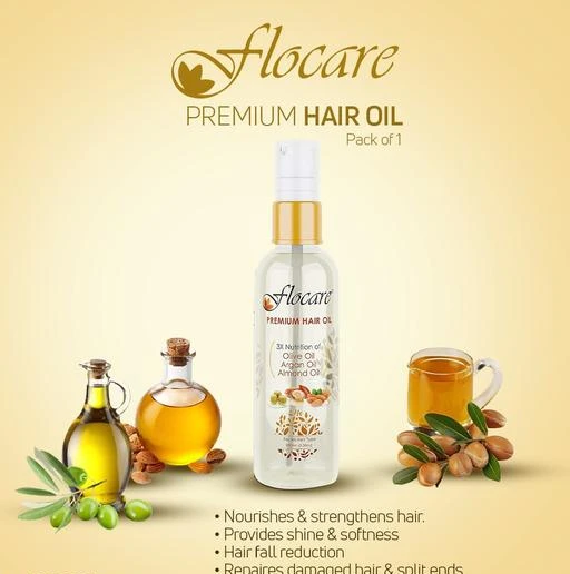  - Flowcare Premium Hair Oil Pack Of 1 / Flocare Premium Hair Oil