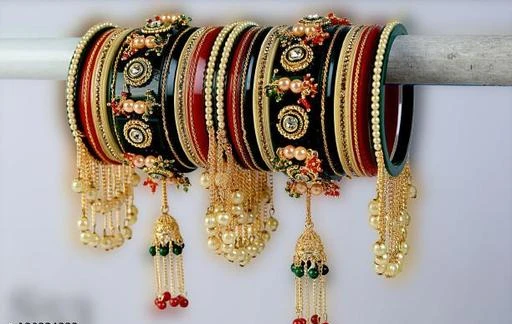 Latkan bangles for deals bride