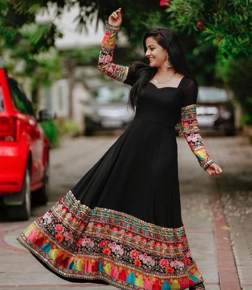 Checkout this latest Gowns
Product Name: *Trendy Partywear Women Gowns*
Fabric: Georgette
Sleeve Length: Long Sleeves
Pattern: Embroidered
Multipack: 2
Sizes:
XS, S (Bust Size: 34 in, Length Size: 55 in, Waist Size: 30 in, Hip Size: 36 in, Shoulder Size: 13 in) 
M, L, XL, XXL, XXXL
Country of Origin: India
Easy Returns Available In Case Of Any Issue


Catalog Rating: ★3.9 (45)

Catalog Name: Trendy Partywear Women Gowns
CatalogID_3800569
C79-SC1289
Code: 5961-18622996-2925