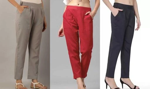 Cotton Trousers For Women Ladies Girls Stitched White  Huda Hayat  Collection