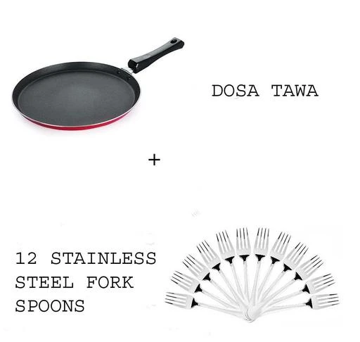 Checkout this latest Tawas
Product Name: *COMBO Special nonstick tawaa, Flat Base dosa Tawa With  Stainless Steel Dinner Fork for Home/Kitchen, Set of 12 Pcs.*
Material: Aluminium
Surface Coating: Non-Stick
Type: Non Stick
Product Breadth: 20 Cm
Product Height: 10 Cm
Product Length: 15 Cm
Net Quantity (N): Pack Of 1
Country of Origin: India
Easy Returns Available In Case Of Any Issue


SKU: COMBO Special nonstick tawaa, Flat Base dosa Tawa With  Stainless Steel Dinner Fork for Home/Kitchen
Supplier Name: Satna shopee

Code: 515-18695405-6681

Catalog Name: Wonderful Tawa
CatalogID_3817700
M08-C23-SC1595