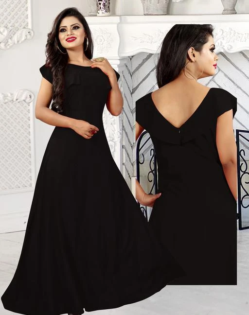 Checkout this latest Gowns
Product Name: *Trendy American Crepe Women's Ethnic Gown*
Sizes: 
M, L, XL, XXL, XXXL
Easy Returns Available In Case Of Any Issue


SKU: Black Rose Gown
Supplier Name: JR FABIRCS

Code: 315-1877509-3231

Catalog Name: Vanya Trendy American Crepe Women's Ethnic Gowns Vol 3
CatalogID_247454
M04-C07-SC1289