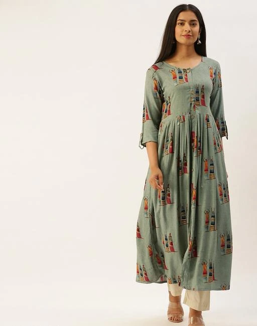 Checkout this latest Kurtis
Product Name: *Sancom Women's Viscose Rayon Green Color Anarkali Kurta With Gold Print*
Fabric: Viscose Rayon
Sleeve Length: Three-Quarter Sleeves
Pattern: Printed
Combo of: Single
Sizes:
S (Bust Size: 36 in, Size Length: 50 in) 
Country of Origin: India
Easy Returns Available In Case Of Any Issue


SKU: RE-SC-530196
Supplier Name: Saanchi fashion

Code: 335-18788514-8922

Catalog Name: Women Viscose Rayon Pleated Printed Mustard Kurti
CatalogID_3841027
M03-C03-SC1001