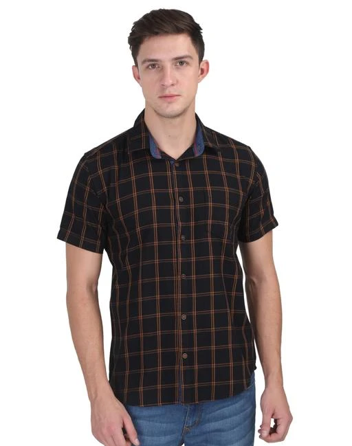 Checkout this latest Shirts
Product Name: *Men Black Casual Half Sleeve Check Cotton Shirt*
Fabric: Cotton
Sleeve Length: Short Sleeves
Pattern: Checked
Multipack: 1
Sizes:
S, M, L, XXL
Country of Origin: India
Easy Returns Available In Case Of Any Issue


Catalog Rating: ★3.8 (87)

Catalog Name: Classy Modern Men Shirts
CatalogID_3852905
C70-SC1206
Code: 383-18834395-5811