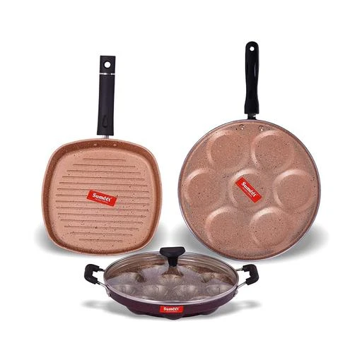 Checkout this latest Grill Pans
Product Name: *Sumeet Buffy Aluminium Grill Pan, Grill Appam Patra With Glass Lid, Multi Snack Maker, 1.1 L Grill Pan, 12 Piece (Peach)*
Material: Aluminium
Type: Non-Stick
Country of Origin: India
Easy Returns Available In Case Of Any Issue


Catalog Rating: ★3.8 (5)

Catalog Name: Modern Grill Pan
CatalogID_3857709
C137-SC1595
Code: 0441-18853227-0022