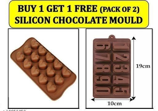 Checkout this latest Bakeware Moulds & Tins
Product Name: *BUY 1 GET 1 FREE - SILICON CHOCOLATE MOULD (PACK OF 2) *
Material: Silicone
Type: Candy & Chocolate Moulds
Net Quantity (N): Pack Of 1
Country of Origin: India
Easy Returns Available In Case Of Any Issue


SKU: BIG NUMBER ++ HEART
Supplier Name: RADHE MARKETING

Code: 202-18853453-747

Catalog Name: SILICON CHOCOLATE MOULD (PACK OF 2)
CatalogID_3857768
M08-C23-SC1600