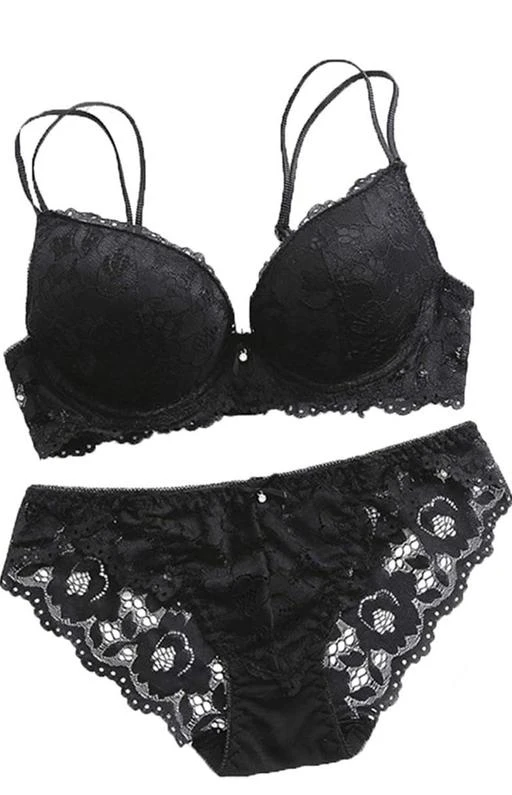 Newly Married Bridal Ultra Soft Lace Bra and Panties 3 Set , Lingerie, Bra  and Panty Sets Free Delivery India.