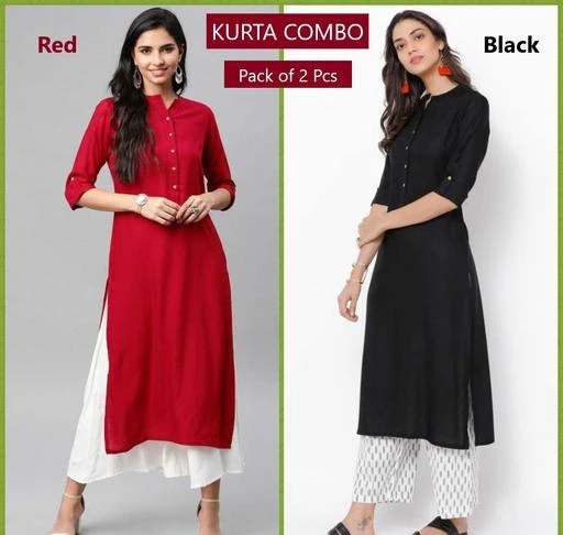 Checkout this latest Kurtis
Product Name: *Women Plain Rayon Kurtis- COMBO Pack of 2 Pcs of Kurtis*
Fabric: Rayon
Sleeve Length: Three-Quarter Sleeves
Pattern: Solid
Combo of: Combo of 2
Sizes:
S (Bust Size: 36 in, Size Length: 40 in) 
M (Bust Size: 38 in, Size Length: 40 in) 
L (Bust Size: 40 in, Size Length: 40 in) 
XL (Bust Size: 42 in, Size Length: 40 in) 
XXL (Bust Size: 44 in, Size Length: 40 in) 
Country of Origin: India
Easy Returns Available In Case Of Any Issue


Catalog Name: Aishani Attractive Kurtis
CatalogID_3935227
Code: 000-19167373

.