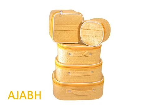 Checkout this latest Boxes, Baskets & Bins_500-1000
Product Name: *Cosmetic Storage Vanity Box *
Material: Cloth
No. of Compartments: 5
Pack: Pack of 1
Product Length: 17.5 cm
Product Breadth: 22.5 cm
Product Height: 9.5 cm
Country of Origin: India
Easy Returns Available In Case Of Any Issue


SKU: 5no5set
Supplier Name: story anjali

Code: 862-19259534-078

Catalog Name: Fancy Storage Boxes
CatalogID_3959927
M08-C25-SC1625