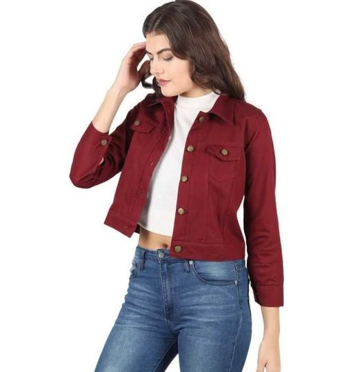 Checkout this latest Jackets
Product Name: *Comfy Fashionista Women Jackets & Waistcoat*
Fabric: Cotton Blend
Sleeve Length: Three-Quarter Sleeves
Pattern: Solid
Multipack: 1
Sizes: 
S (Bust Size: 36 in, Length Size: 20 in) 
M (Bust Size: 38 in, Length Size: 20 in) 
L (Bust Size: 40 in, Length Size: 20 in) 
XL (Bust Size: 42 in, Length Size: 20 in) 
Country of Origin: India
Easy Returns Available In Case Of Any Issue


SKU: maroon jacket color jacket 
Supplier Name: CROWN CREATION

Code: 272-19343643-318

Catalog Name: Urbane Fashionista Women Jackets & Waistcoat
CatalogID_3980258
M04-C07-SC1023