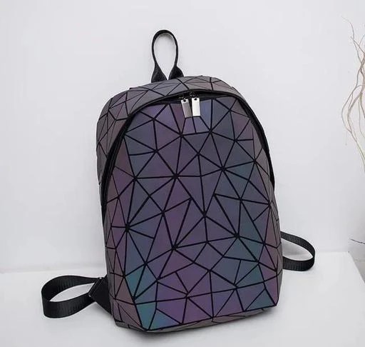 Geometric backpack outlet holographic reflective backpacks