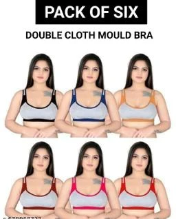 Pack Of 3) Bra for Women sports bra Fancy Hosiery women Bra stylish premium  quality original