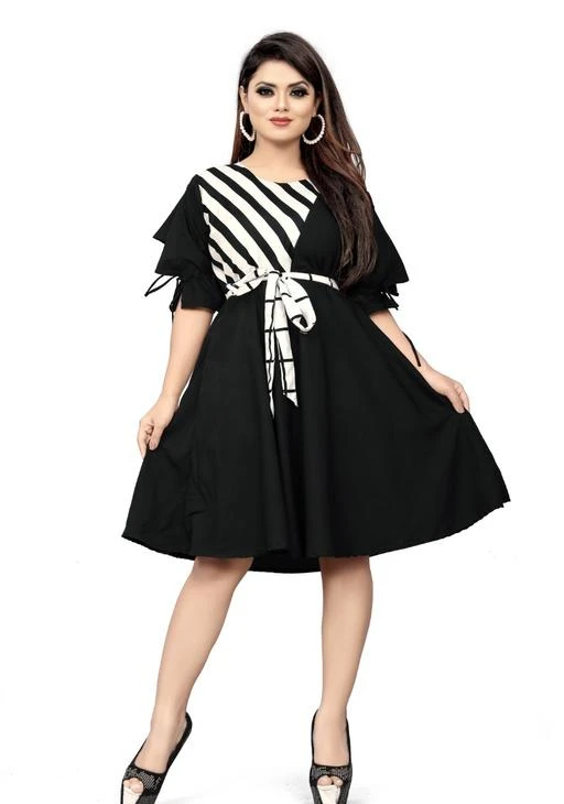 Checkout this latest Dresses
Product Name: *Classic Elegant Women Dresses*
Fabric: Crepe
Sleeve Length: Short Sleeves
Pattern: Printed
Net Quantity (N): 1
Sizes:
M (Bust Size: 38 in, Length Size: 36 in) 
L (Bust Size: 40 in, Length Size: 36 in) 
XL (Bust Size: 42 in, Length Size: 36 in) 
XXL (Bust Size: 44 in, Length Size: 36 in) 
Country of Origin: India
Easy Returns Available In Case Of Any Issue


SKU: BF-W-101-B
Supplier Name: BESTIES FOREVER

Code: 773-19490561-4521

Catalog Name: Classy Retro Women Dresses
CatalogID_4018486
M04-C07-SC1025