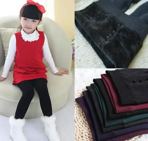 Kids Girls /boys Smooth Warm School Children's Stockings thermal leggings,  fleece-lined thick trousers, cotton leggings, Winter lined thermal leggings