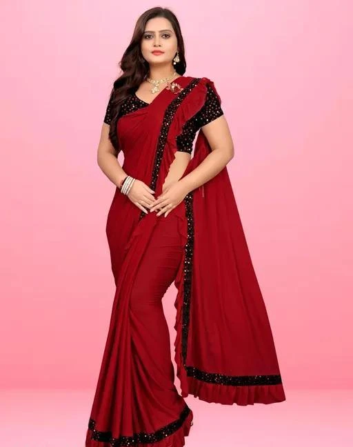 Ready to clearance wear lycra saree