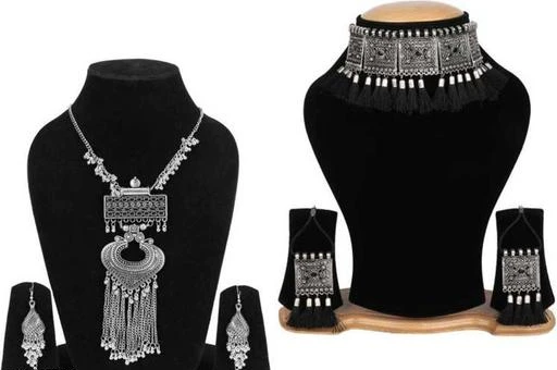 Checkout this latest Jewellery Set
Product Name: *Combo of Fancy Designer Jewellery set*
Base Metal: Alloy
Plating: Oxidised Silver
Stone Type: No Stone
Type: Necklace and Earrings
Net Quantity (N): 2
Easy Returns Available In Case Of Any Issue


SKU: PS02128
Supplier Name: PRASUB INTERNATIONAL

Code: 022-19585720-087

Catalog Name: Twinkling Elegant Jewellery Sets
CatalogID_4043347
M05-C11-SC1093