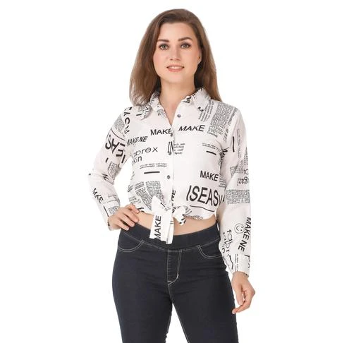 Checkout this latest Shirts
Product Name: *Comfy Elegant Women Shirts*
Fabric: Rayon
Sleeve Length: Long Sleeves
Pattern: Printed
Net Quantity (N): 1
Sizes:
S (Bust Size: 34 in, Length Size: 17 in, Waist Size: 32 in) 
M, L, XL
Country of Origin: India
Easy Returns Available In Case Of Any Issue


SKU: 69FSPRINTEDSHIRTWHITE_05
Supplier Name: 69 FASHION STREET

Code: 352-19626583-8001

Catalog Name: Comfy Elegant Women Shirts
CatalogID_4054034
M04-C07-SC1022