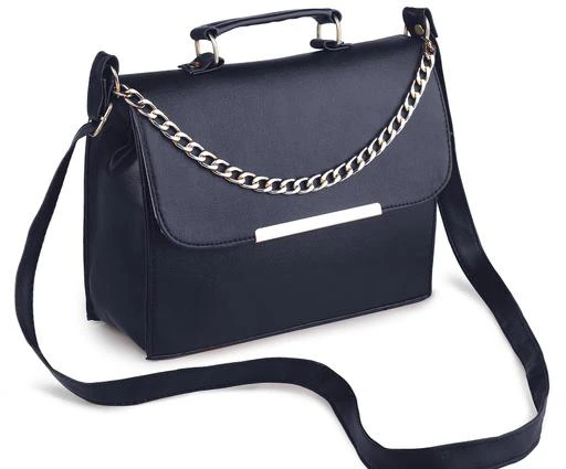 Women's Dual Colour Sling Handbag (Black) – LukDope India