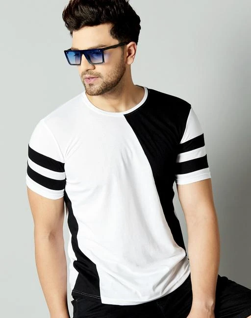 Checkout this latest Tshirts
Product Name: *AUSK Colourblock Crew-Neck T-shirt*
Fabric: Cotton
Sleeve Length: Short Sleeves
Pattern: Colorblocked
Multipack: 1
Sizes:
S (Chest Size: 45 in, Length Size: 30 in) 
M (Chest Size: 39 in, Length Size: 28.5 in) 
L (Chest Size: 41 in, Length Size: 29 in) 
XL (Chest Size: 43 in, Length Size: 29.5 in) 
XXL (Chest Size: 45 in, Length Size: 30 in) 
Country of Origin: India
Easy Returns Available In Case Of Any Issue


Catalog Rating: ★3.9 (71)

Catalog Name: Urbane Elegant Men Tshirts
CatalogID_4080153
C70-SC1205
Code: 833-19730400-7401