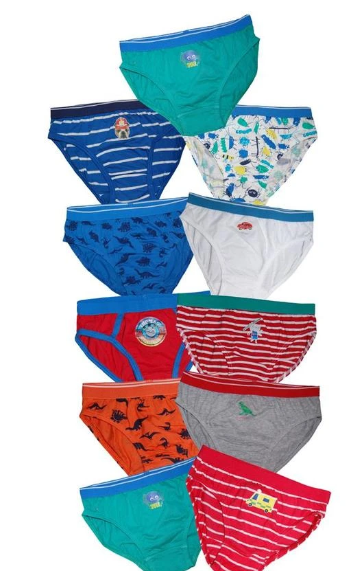 Essentials Boys' Cotton Briefs Underwear, Multipacks