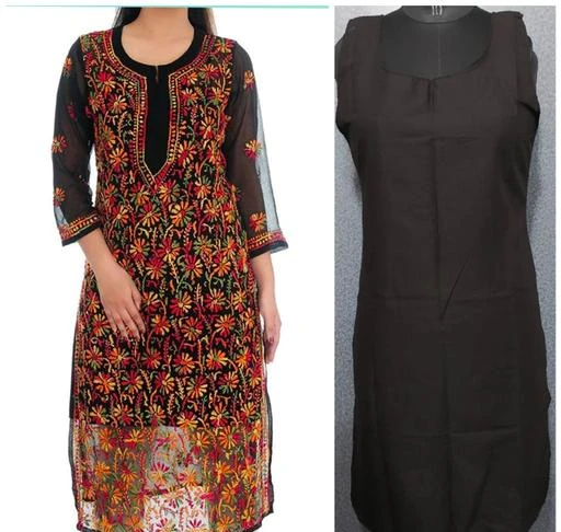 Checkout this latest Kurtis
Product Name: *Trendy Fashionable Kurtis*
Fabric: Georgette
Sleeve Length: Three-Quarter Sleeves
Pattern: Chikankari
Combo of: Single
Sizes:
L (Bust Size: 40 in, Size Length: 46 in) 
XXL (Bust Size: 44 in, Size Length: 46 in) 
XXXL
Country of Origin: India
Easy Returns Available In Case Of Any Issue


SKU: Alia-Black-Multi+Inner
Supplier Name: Abaan Global

Code: 716-19912107-1581

Catalog Name: Adrika Graceful Kurtis
CatalogID_4125338
M03-C03-SC1001