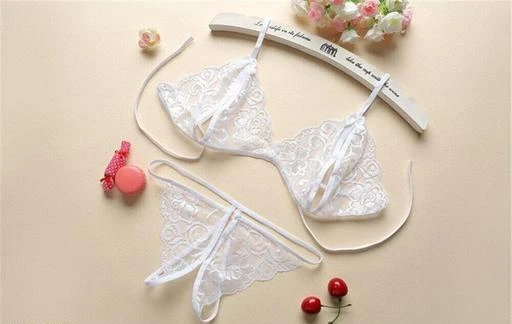  Cotton Net Nonpadded Bra Panty Lingerie Setbabydoll Set For  Bridal
